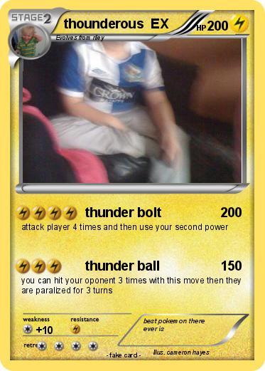 Pokemon thounderous  EX