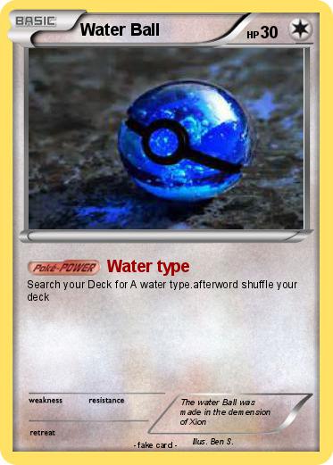 Pokemon Water Ball