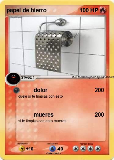 Pokemon papel de hierro