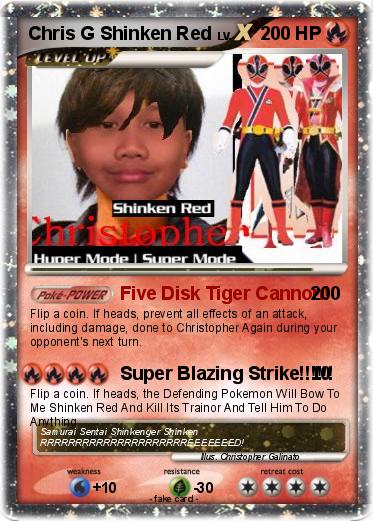 Pokemon Chris G Shinken Red