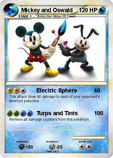 Pokemon Mickey and Oswald