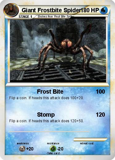 Pokemon Giant Frostbite Spider