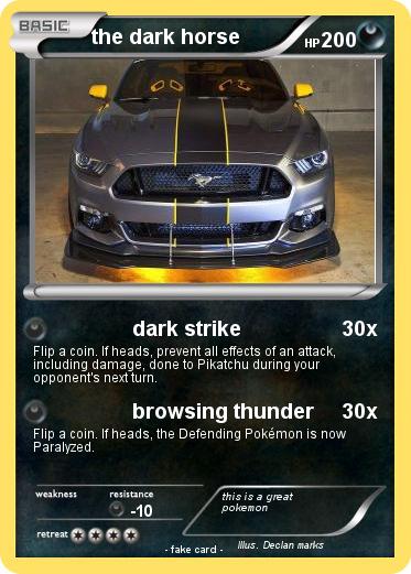 Pokemon the dark horse