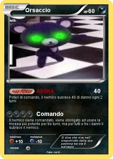 Pokemon Orsaccio