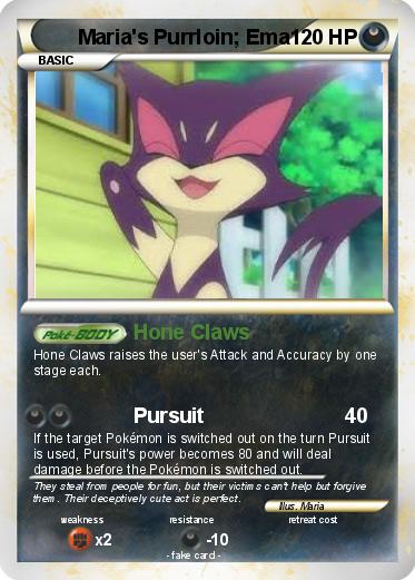 Pokemon Maria's Purrloin; Ema