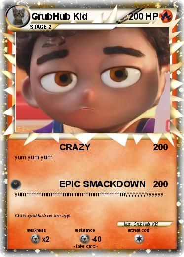 Pokemon GrubHub Kid
