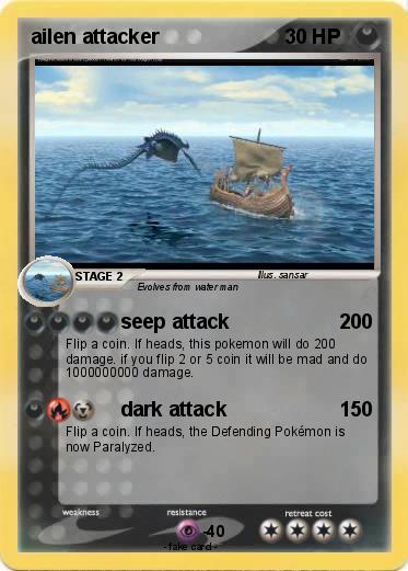 Pokemon ailen attacker