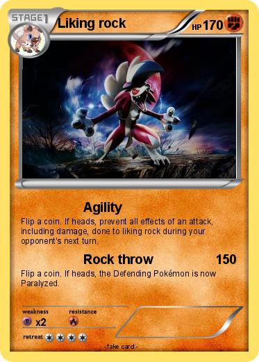 Pokemon Liking rock