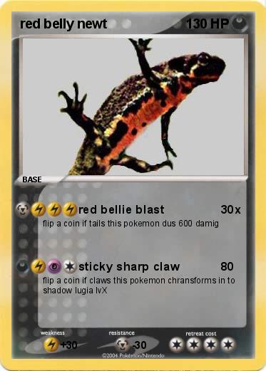 Pokemon red belly newt