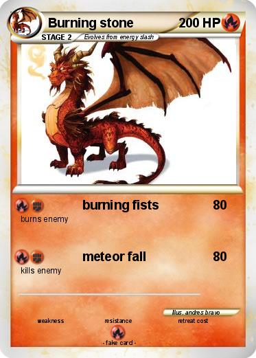 Pokemon Burning stone