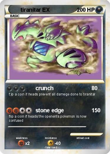 Pokemon tiranitar EX