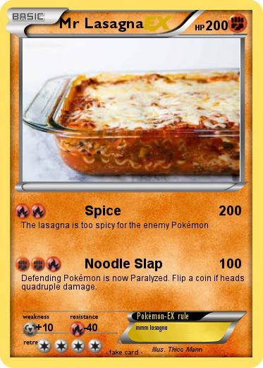 Pokemon Mr Lasagna