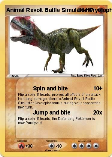Pokemon Animal Revolt Battle Simulator Cryolophosaurus