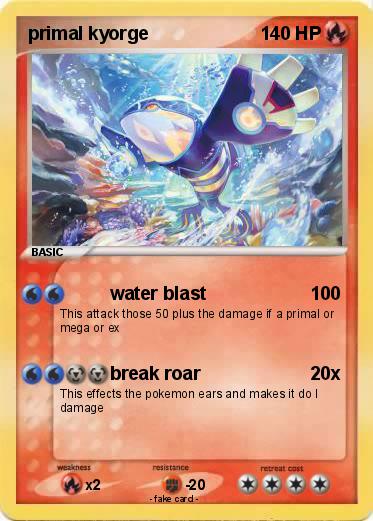 Pokemon primal kyorge
