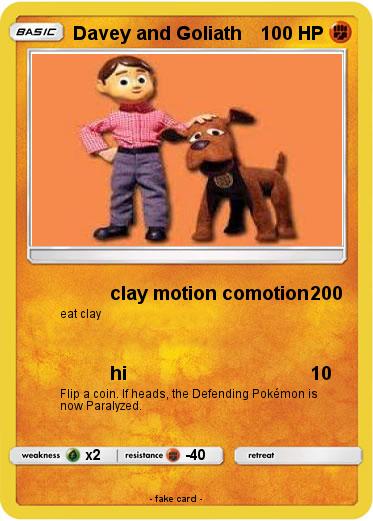 Pokemon Davey and Goliath