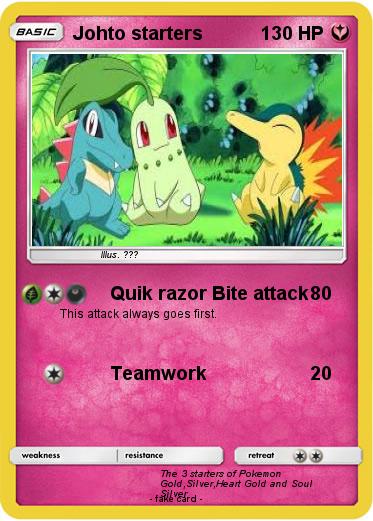 Pokemon Johto starters