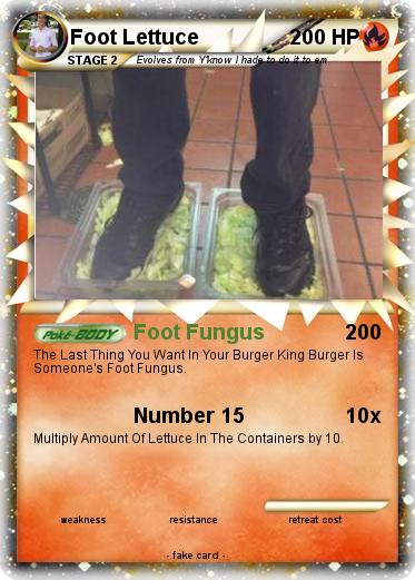 Pokemon Foot Lettuce
