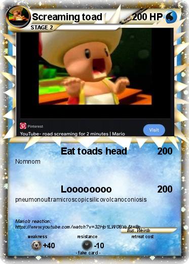 Pokemon Screaming toad