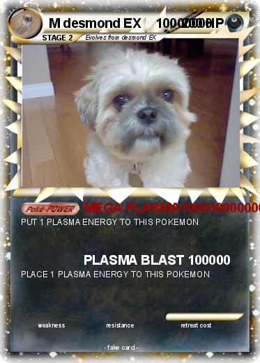 Pokemon M desmond EX    10000000