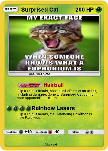 Pokemon Surprised Cat