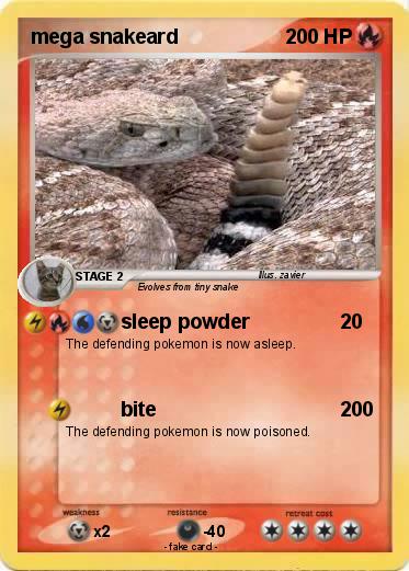 Pokemon mega snakeard