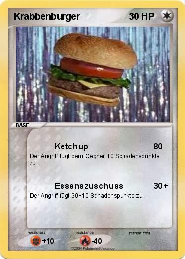 Pokemon Krabbenburger