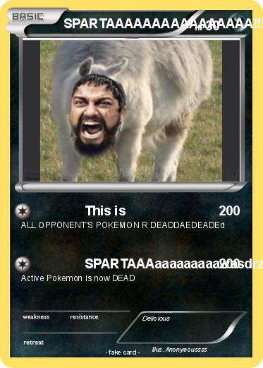 Pokemon SPARTAAAAAAAAAAAAAAAA!!!!!!!