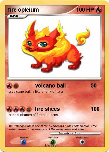 Pokemon fire opleium
