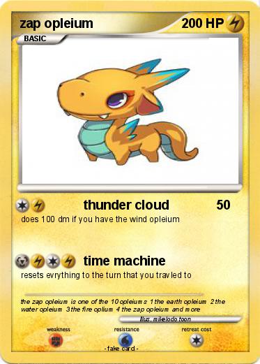 Pokemon zap opleium