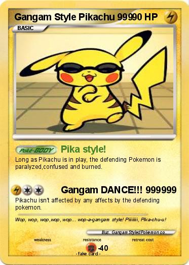 Pokemon Gangam Style Pikachu 999