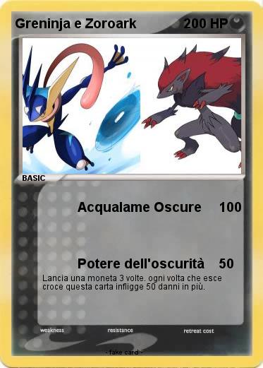 Pokemon Greninja e Zoroark