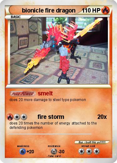 Pokemon bionicle fire dragon