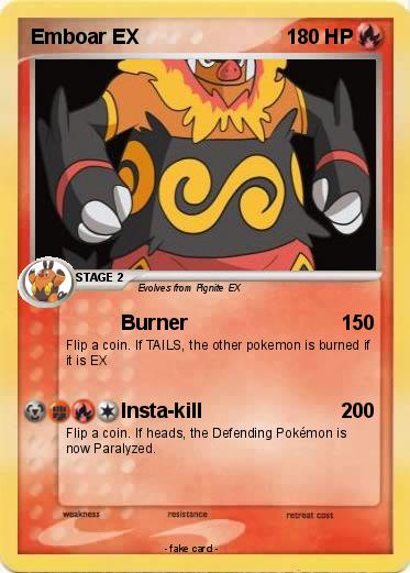 Pokemon Emboar EX