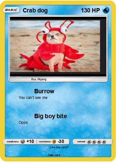 Pokemon Crab dog