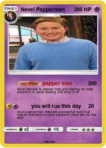 Pokemon Nevel Papperman