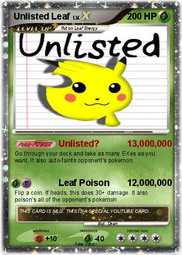 Pokemon Unlisted Leaf