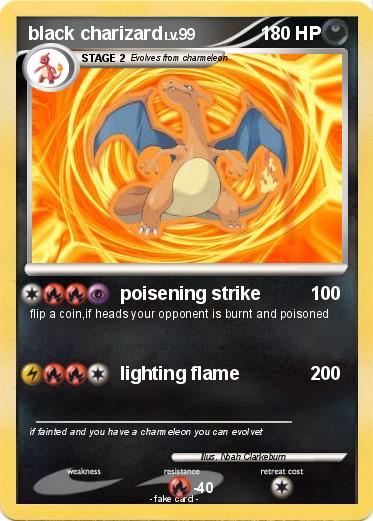 Pokemon black charizard