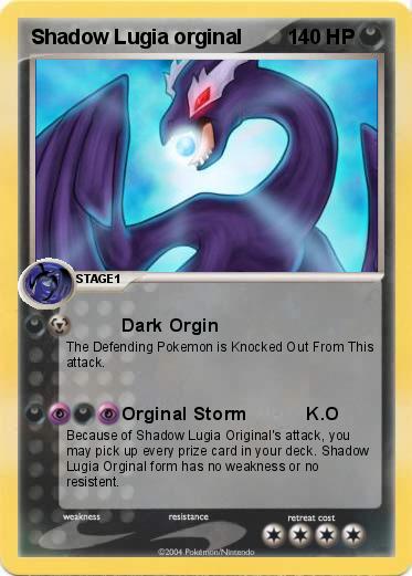Pokemon Shadow Lugia orginal
