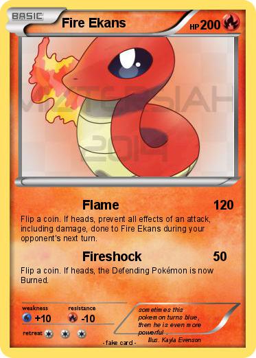 Pokemon Fire Ekans