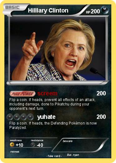 Pokemon Hilllary Clinton