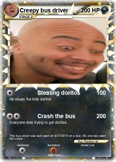 Pokemon Creepy bus driver