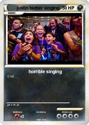 Pokemon justin bieber singing
