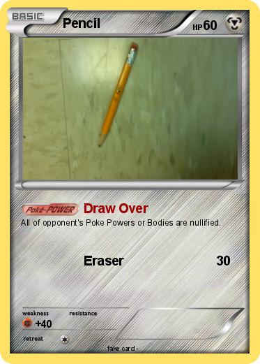 Pokemon Pencil