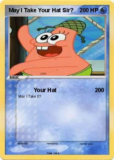 Pokemon May I Take Your Hat Sir?