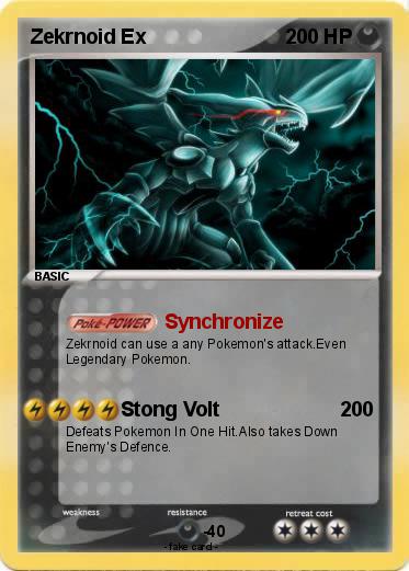 Pokemon Zekrnoid Ex