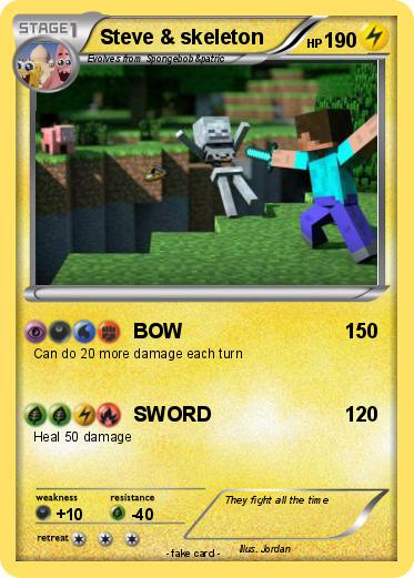 Pokemon Steve & skeleton