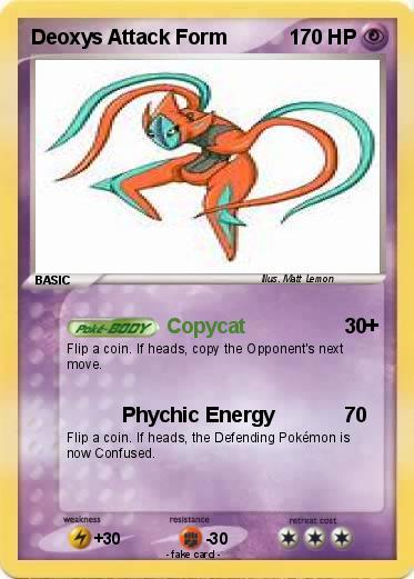Pokemon Deoxys Attack Form