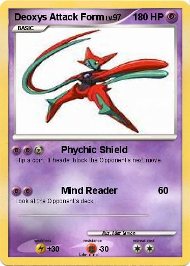 Pokemon Deoxys Attack Form