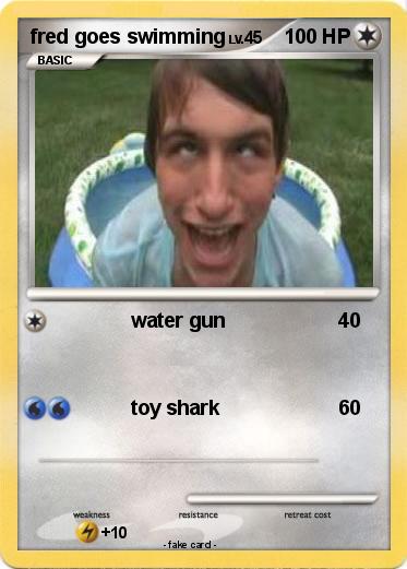 Pokemon fred goes swimming