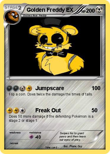 Pokemon Golden Freddy EX